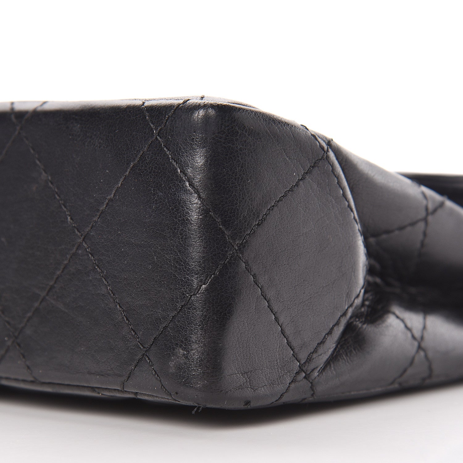 Chanel Lambskin Quilted Medium Double Flap Black 15 of 20