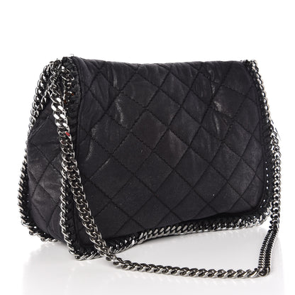 Stella McCartney Shaggy Deer Quilted Falabella Shoulder Bag Black 3 of 7