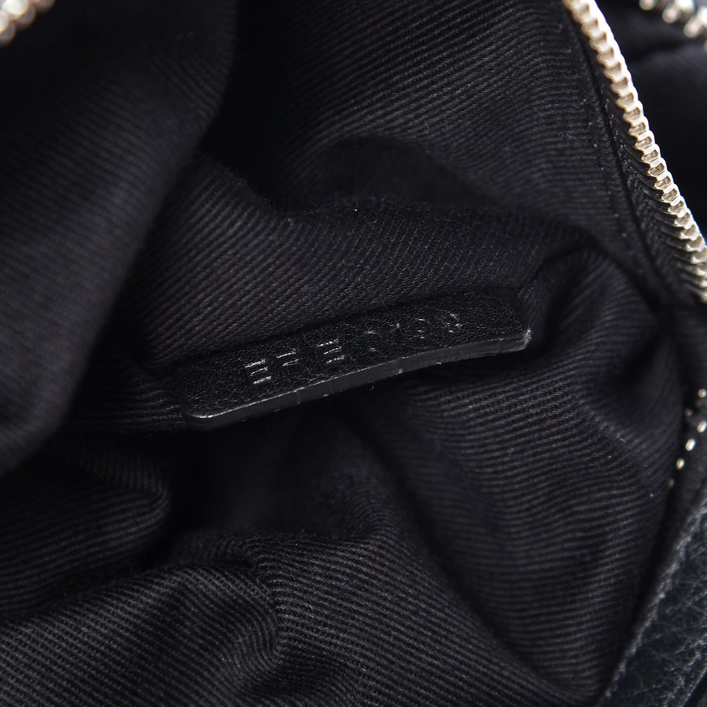 Calfskin Large Pandora Logo Strap Black