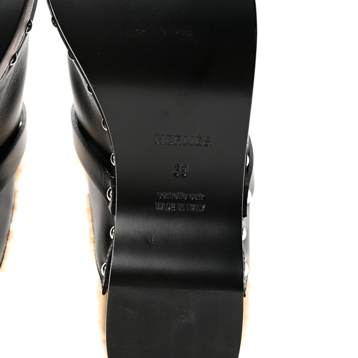 Calfskin Carlotta Mules 39 Black