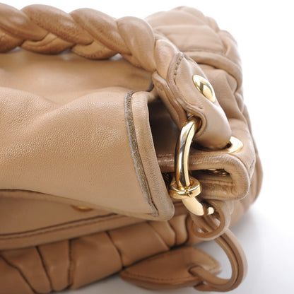 Miu Miu Nappa Matelasse Coffer Hobo Beige 14 of 16