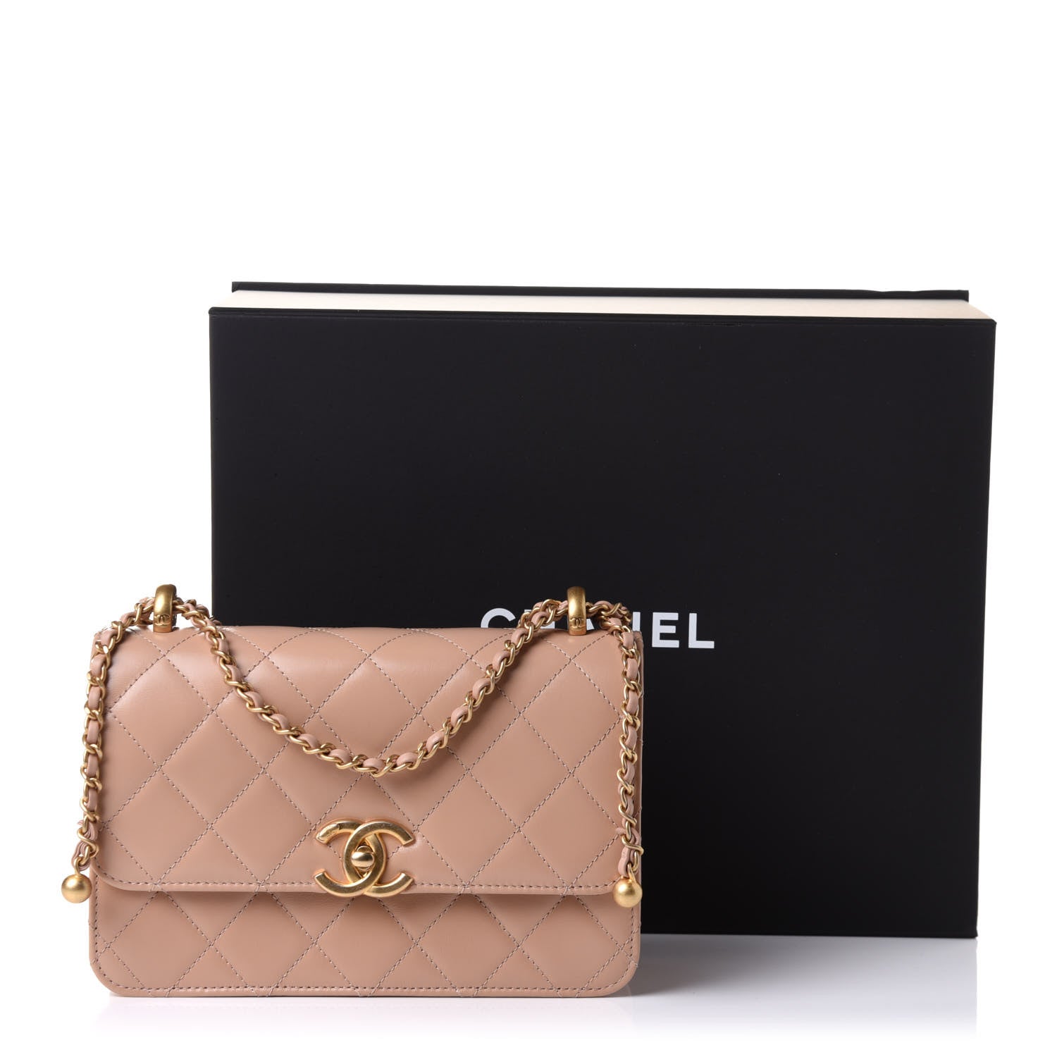 Chanel Calfskin Quilted Perfect Fit Flap Beige 10 of 10