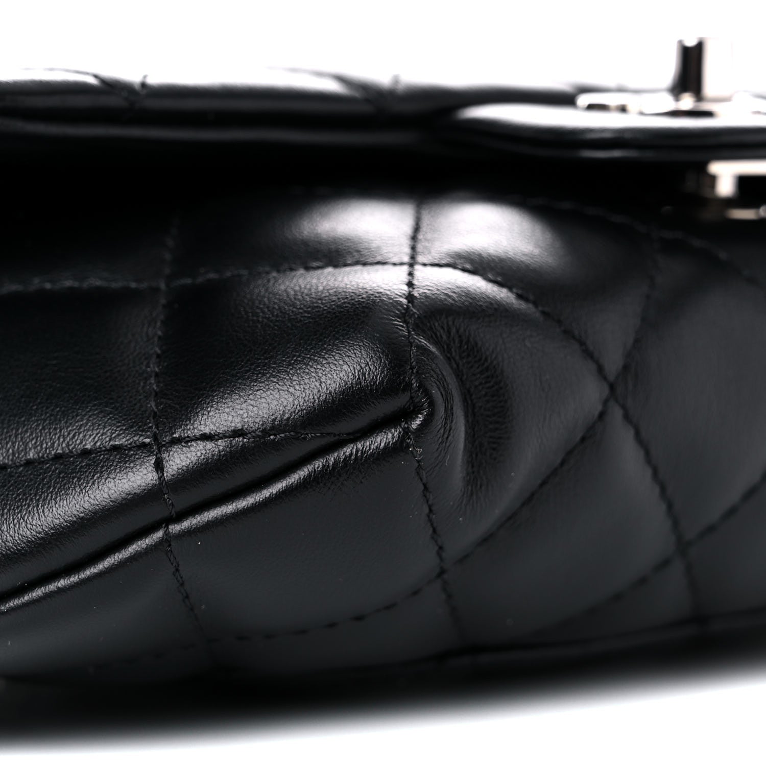 Chanel Calfskin Quilted CC Uniform Flap Belt Bag Black 7 of 10