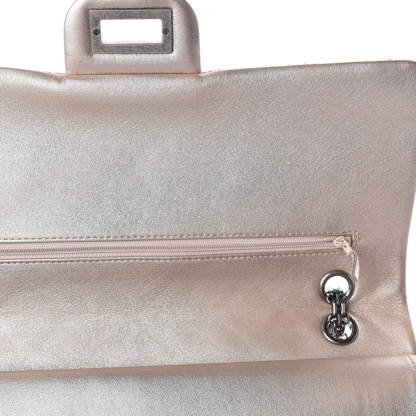 Metallic Calfskin Quilted 2.55 Reissue 227 Flap Gold