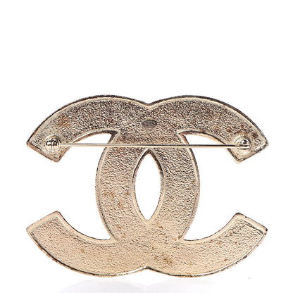 Chanel CC Large Brooch Gold 3 of 5
