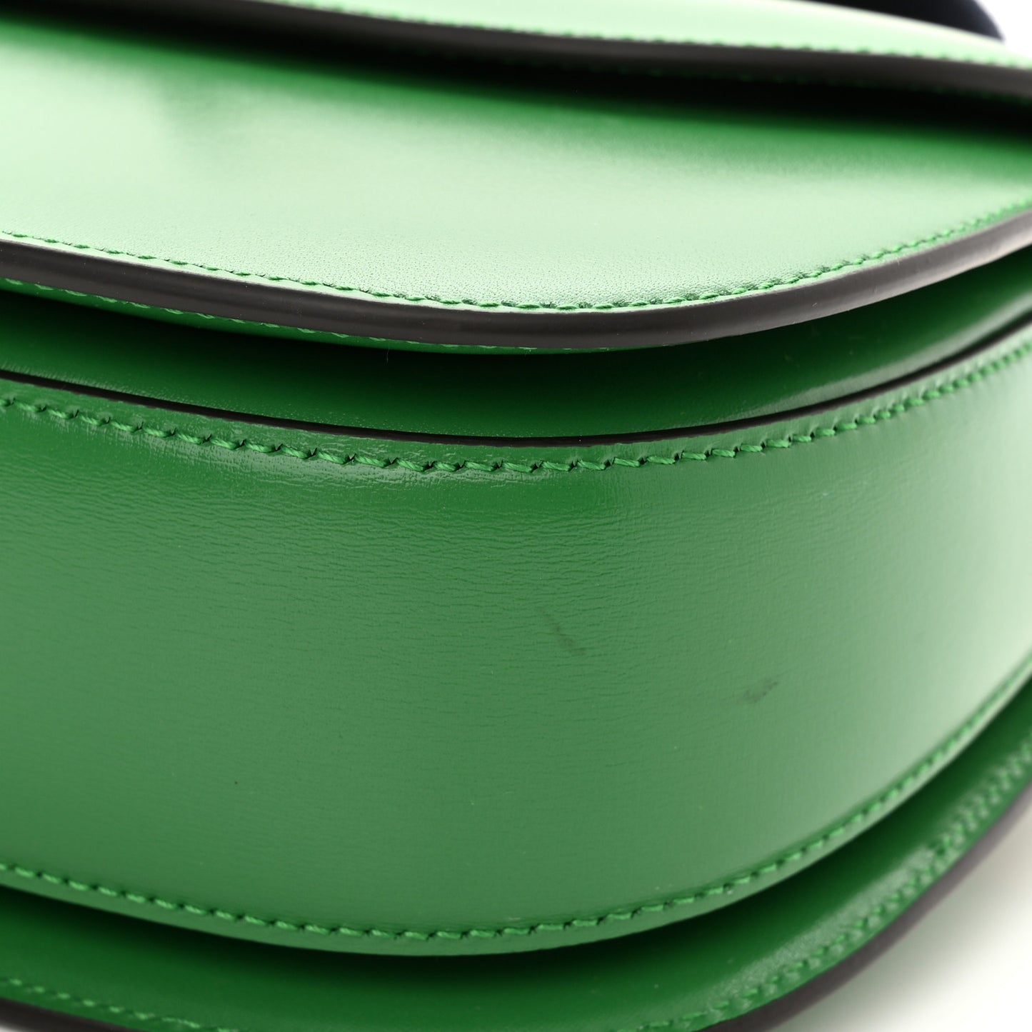 Boarded Dyana Lux Calfskin Web Small Bamboo 1947 Top Handle Bag Spring Green