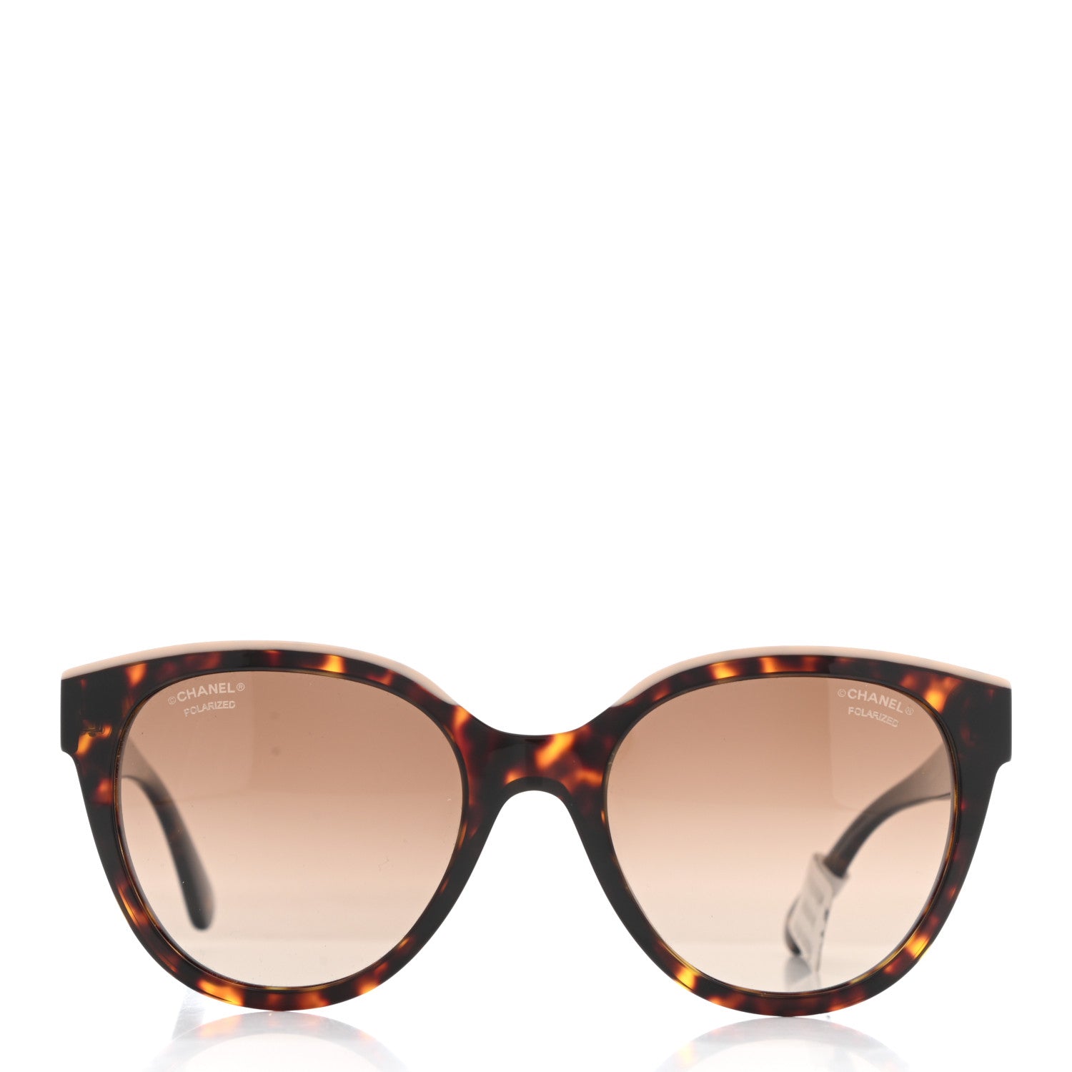Chanel Acetate CC Butterfly Sunglasses 5414 Tortoise Beige 2 of 8