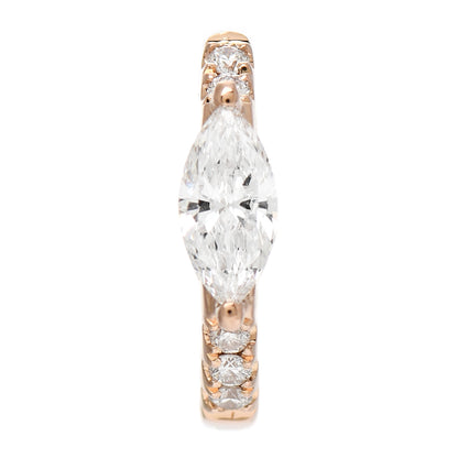 Anita Ko 18K Rose Gold Diamond Marquise Huggie Earring 1 of 5