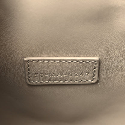 Christian Dior Calfskin Macrocannage Medium Diortravel Nomad Pouch Sand 8 of 10