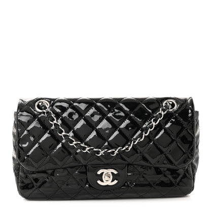 Chanel Patent Quilted Medium Single Flap Black 1 of 10
