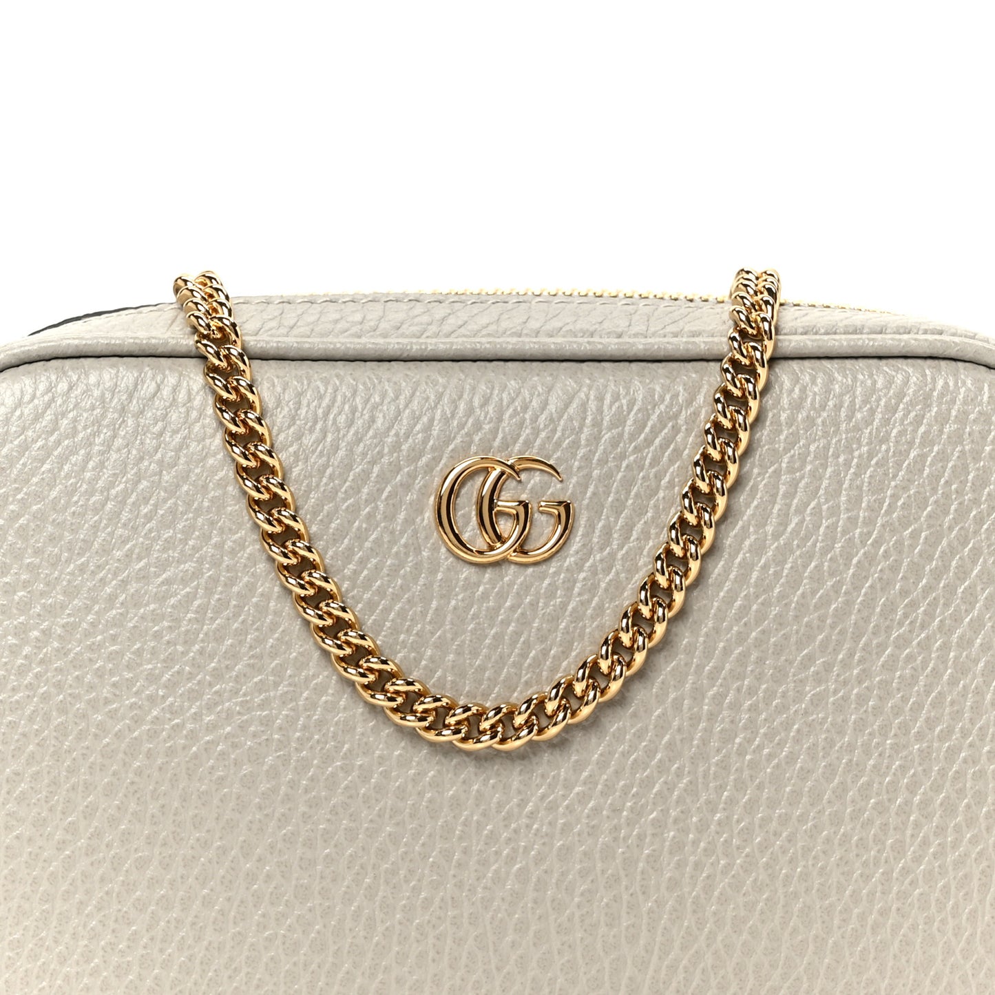 Dollar Calfskin Super Mini GG Marmont Chain Shoulder Bag Deep Grey
