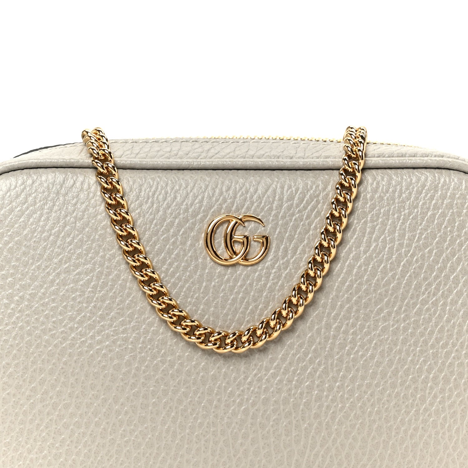 Gucci Dollar Calfskin Super Mini GG Marmont Chain Shoulder Bag Deep Grey 8 of 10