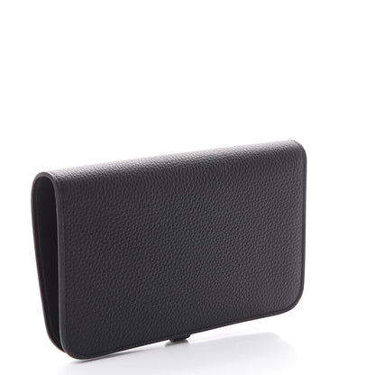 Hermes Togo Dogon Duo Wallet Black 2 of 5