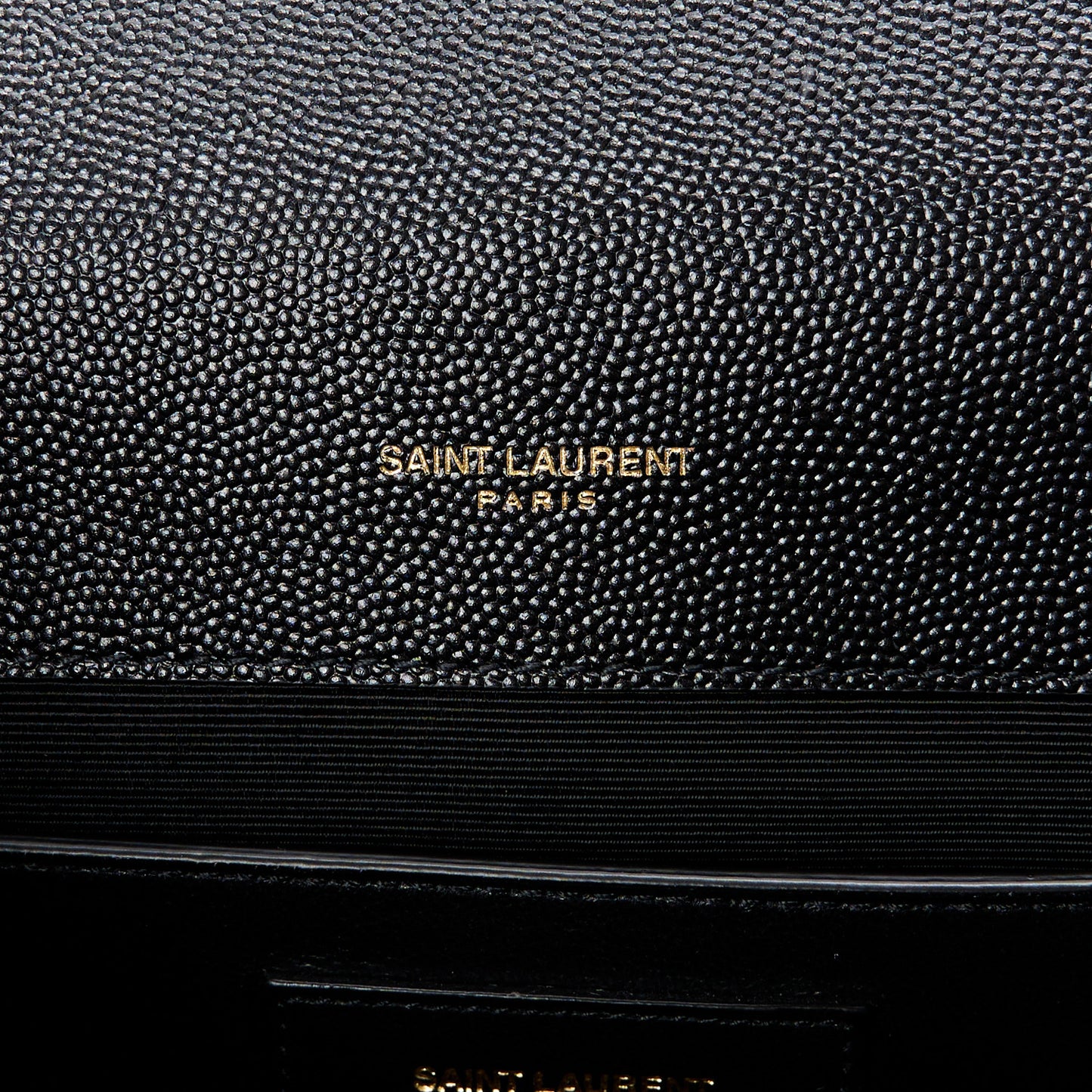 Grain De Poudre Textured Mixed Matelasse Triquilt Medium Monogram Satchel Black
