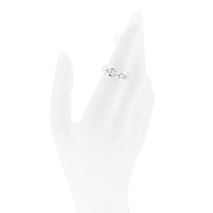 Hermes Sterling Silver PM Chaine d'Ancre Enchainee Band Ring 51 5.75 2 of 9