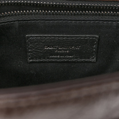Saint Laurent Crinkled Calfskin Matelasse Monogram Medium Niki Chain Satchel Tulip 6 of 10