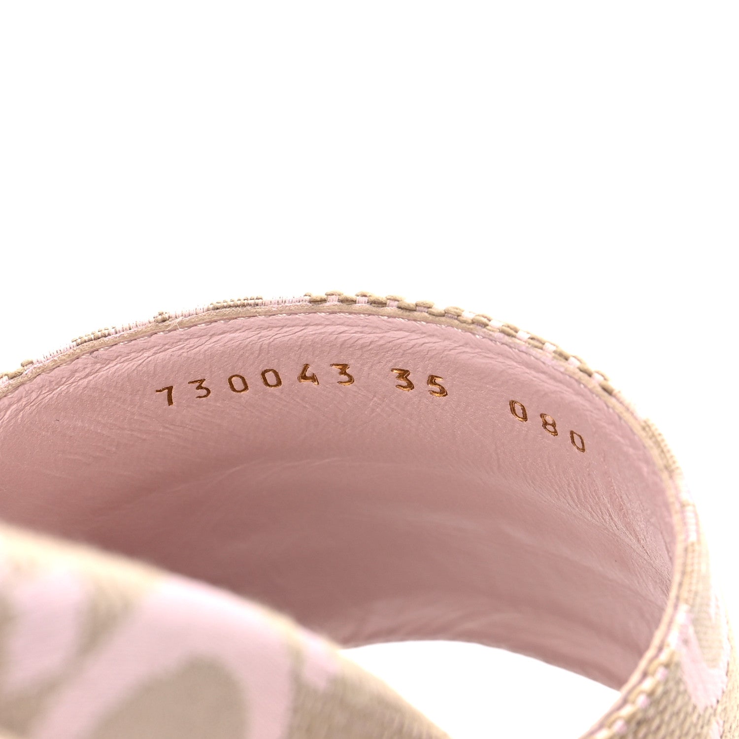 Gucci Monogram Jumbo GG Angelina Platform 55mm Slide Sandals 35 Beige Perfect Pink 15 of 18