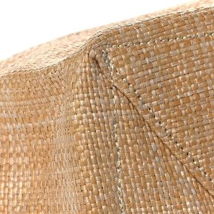 Prada Raffia Logo Tote Naturale 11 of 12