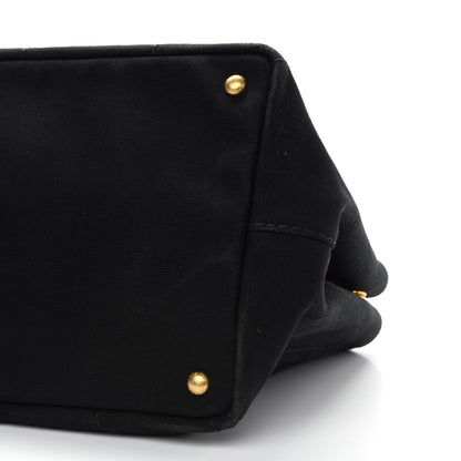 Prada Canapa Small Logo Tote Black 9 of 9