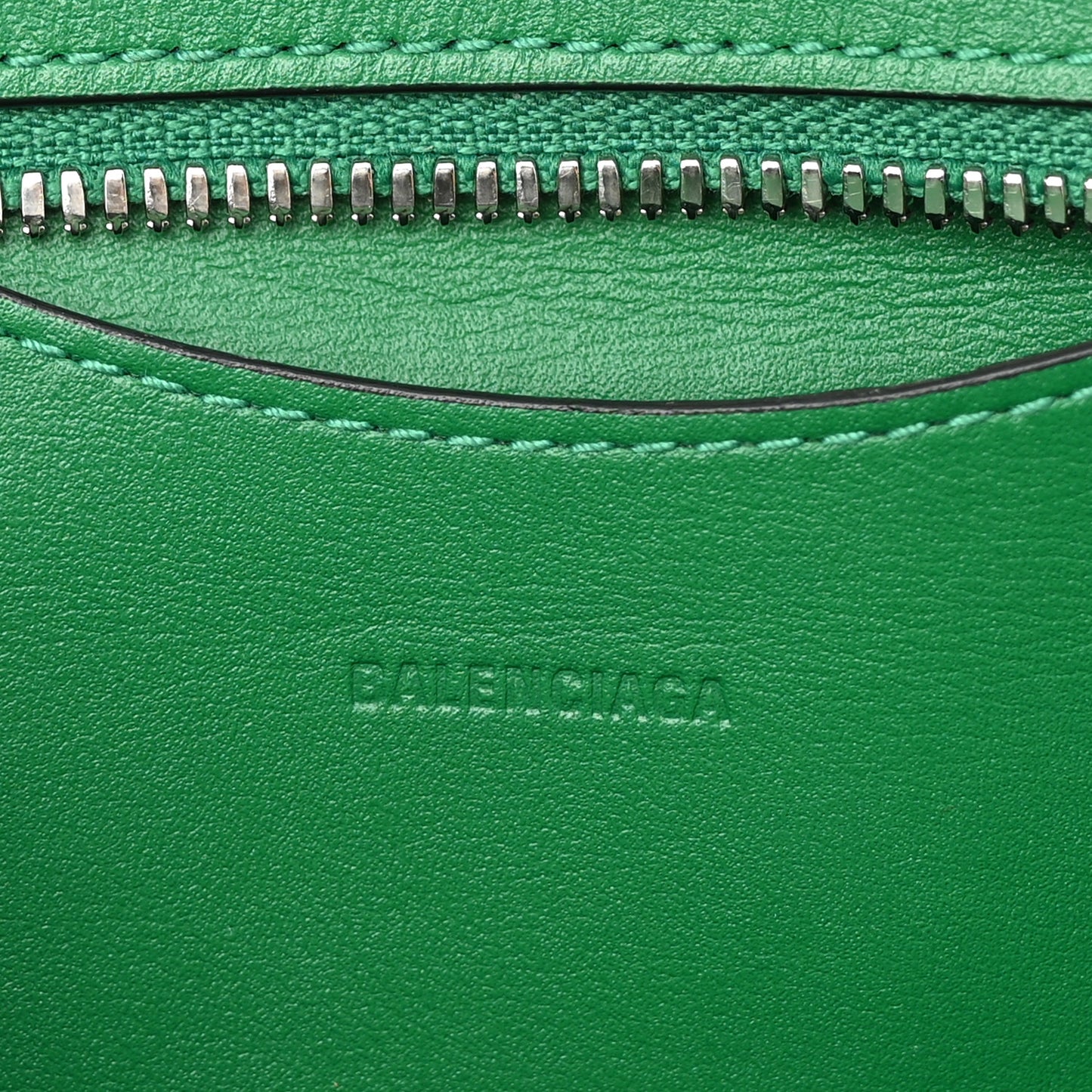 Smooth Calfskin Neo Classic Silver Hardware Mini City Grass Green