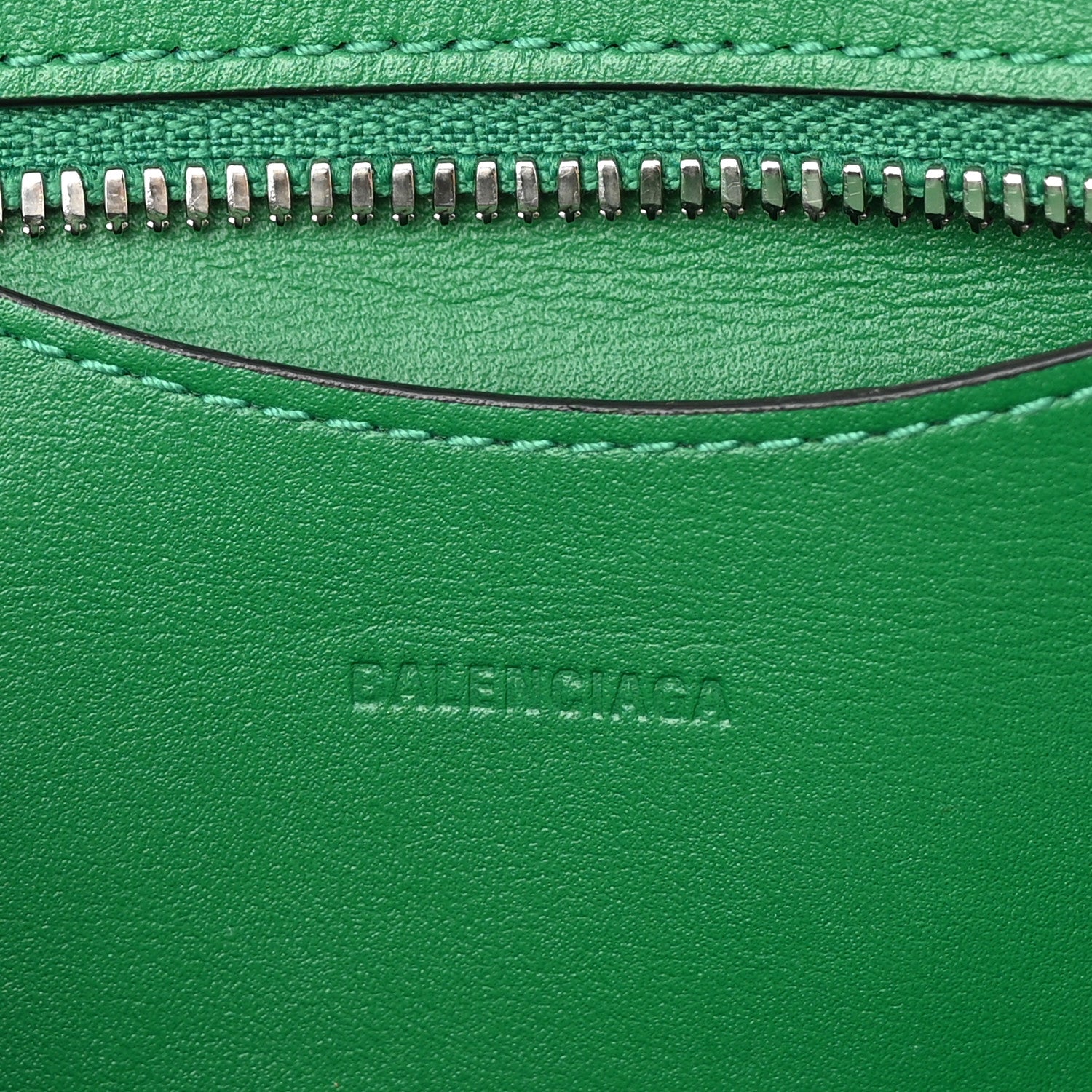 Balenciaga Smooth Calfskin Neo Classic Silver Hardware Mini City Grass Green 6 of 10