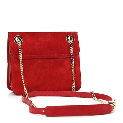 Jimmy Choo Suede Rebel Crossbody Bag Red 3 of 10