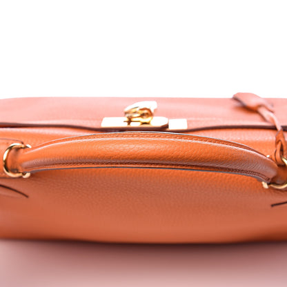Hermes Taurillon Clemence Kelly Retourne 32 Orange 21 of 33