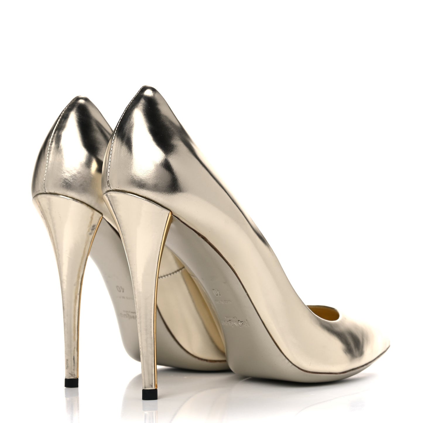 Calfskin Clara Pumps 40 Gold