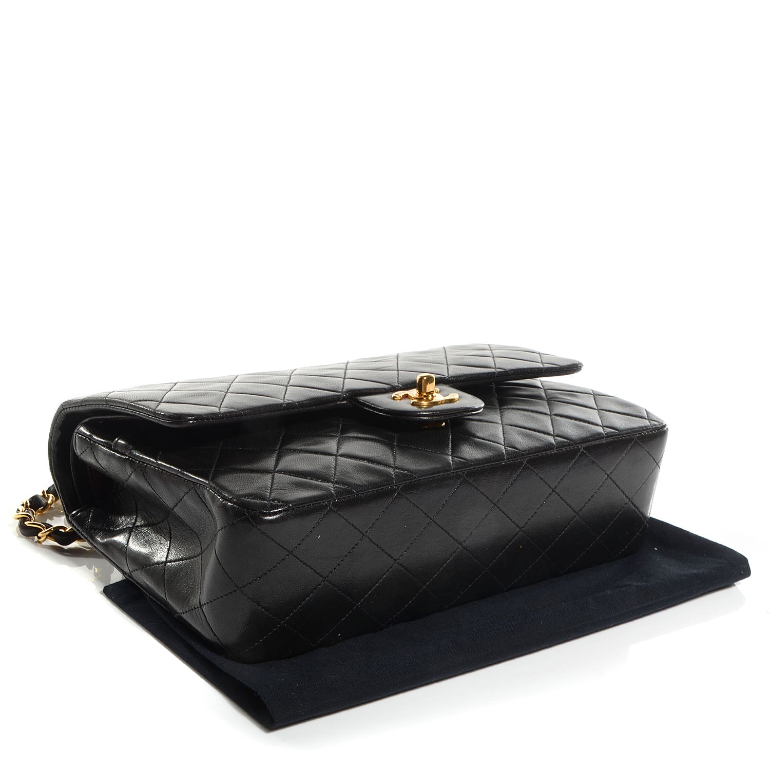Chanel Lambskin Medium Double Flap Black 4 of 9
