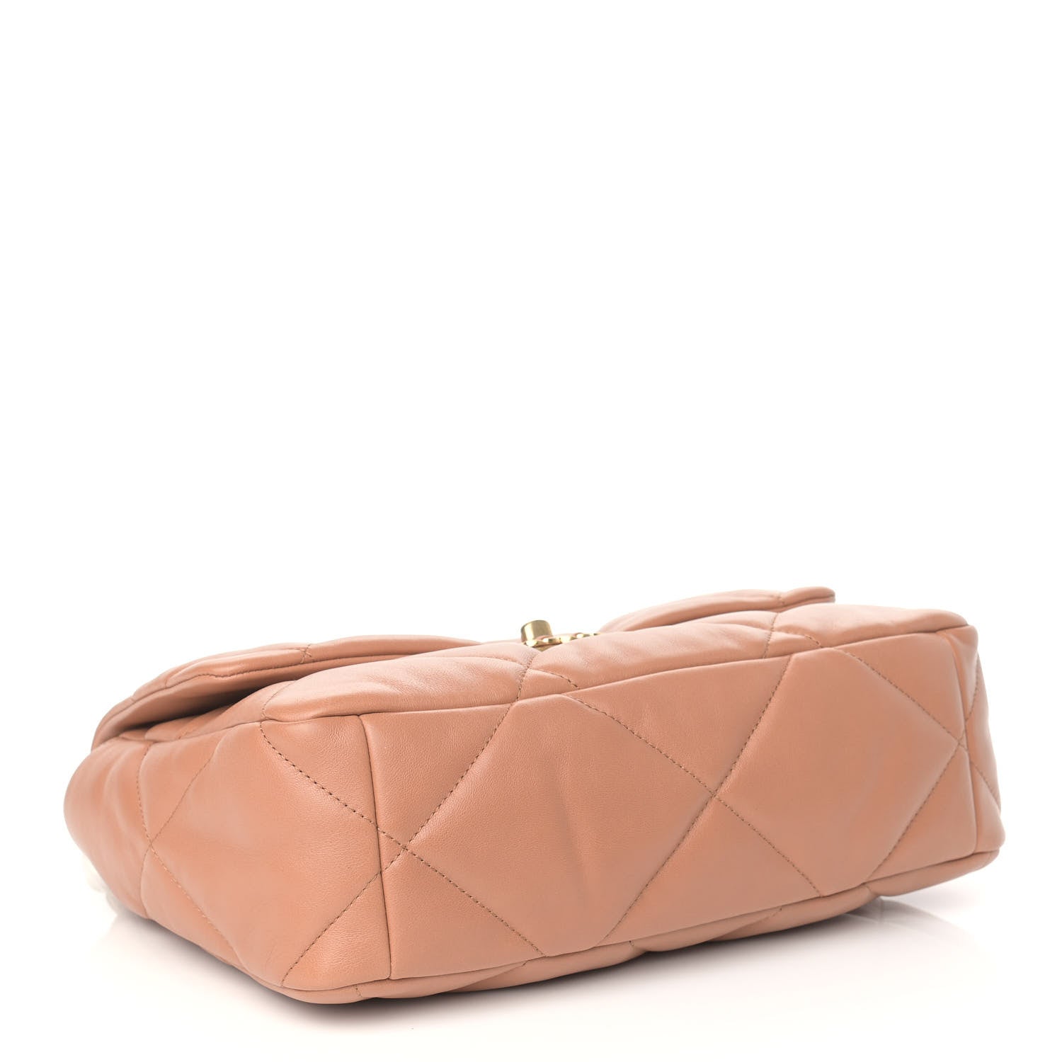 Chanel Lambskin Quilted Large Chanel 19 Flap Brown 4 of 9