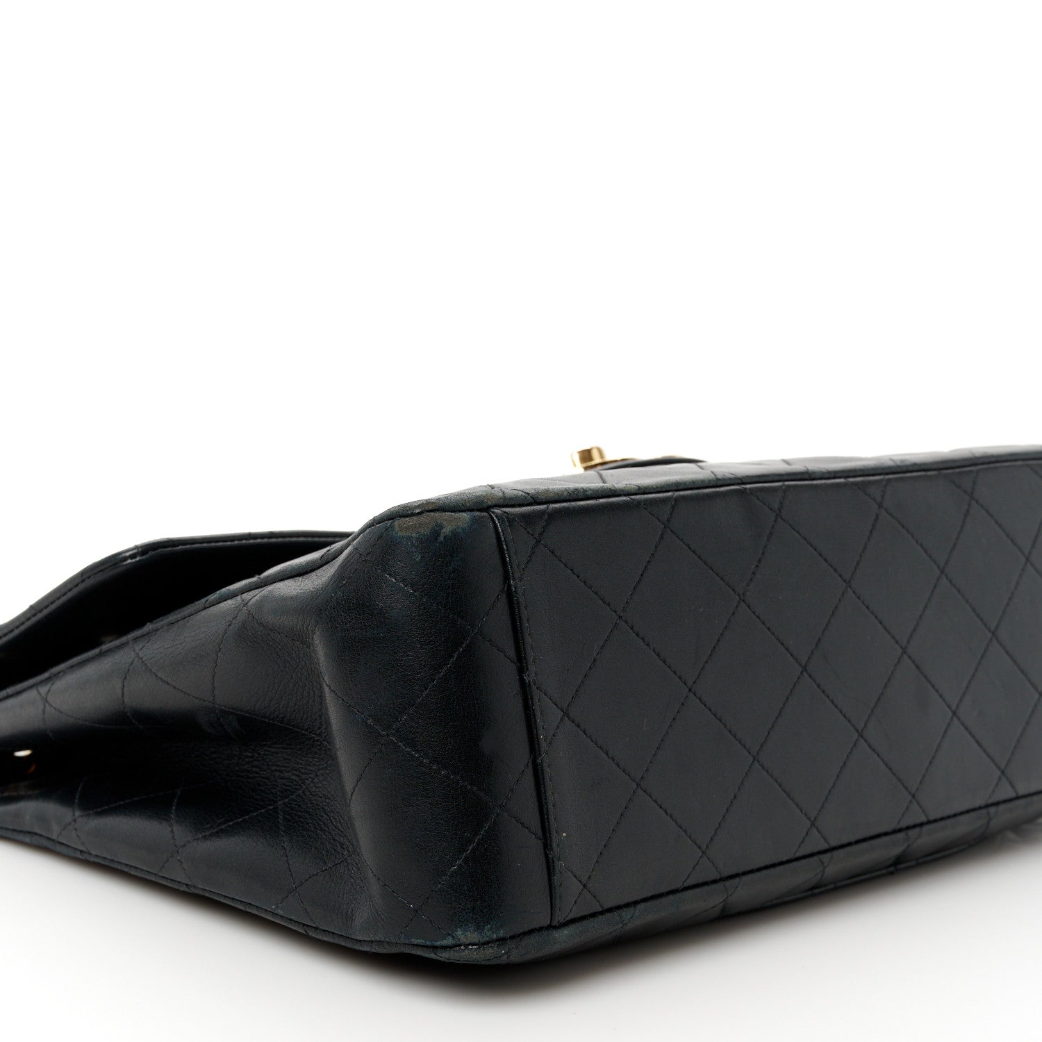 Chanel Lambskin Quilted XL Jumbo Single Flap Black 11 of 16