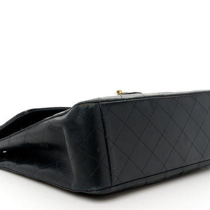 Chanel Lambskin Quilted XL Jumbo Single Flap Black 11 of 16