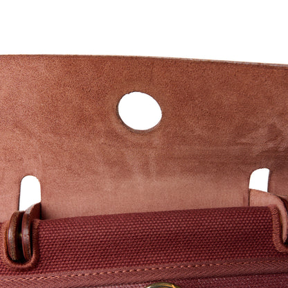 Hermes Toile Calfskin Herbag 39 GM Rouge H 14 of 20