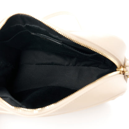 Saint Laurent Calfskin Matelasse Monogram Lou Camera Bag Dark Beige 5 of 11