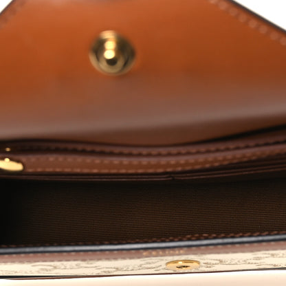 Celine Triomphe Canvas Calfskin Maillon Wallet on Chain White 5 of 12