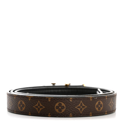 Louis Vuitton Monogram 20mm Pretty Reversible Belt 80 32 Black 3 of 10