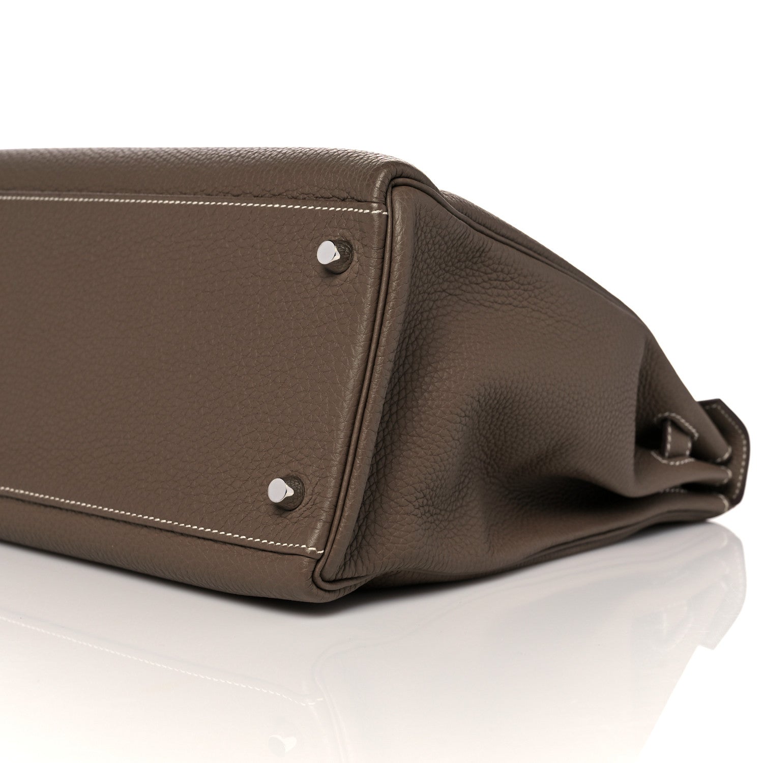 Hermes Togo Kelly Retourne 35 Etoupe 9 of 10