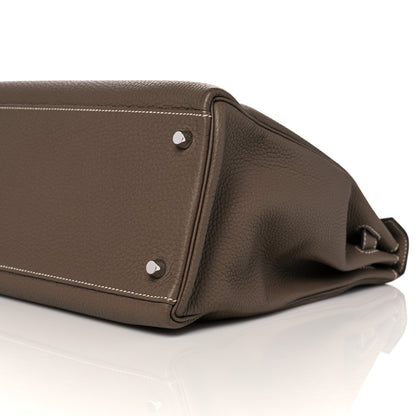Hermes Togo Kelly Retourne 35 Etoupe 9 of 10