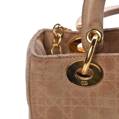 Christian Dior Nylon Cannage Medium Lady Dior Beige 19 of 21