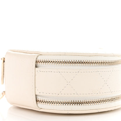 Chanel Caviar Quilted Round Handle With Care Vanity With Chain White 11 of 11