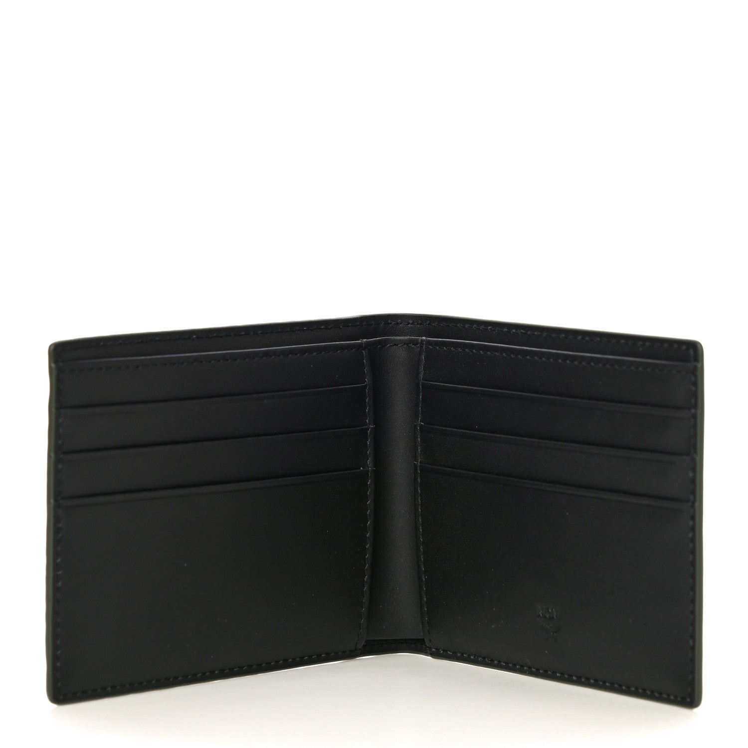 MCM Visetos Bi-Fold Wallet Dark Green 8 of 10