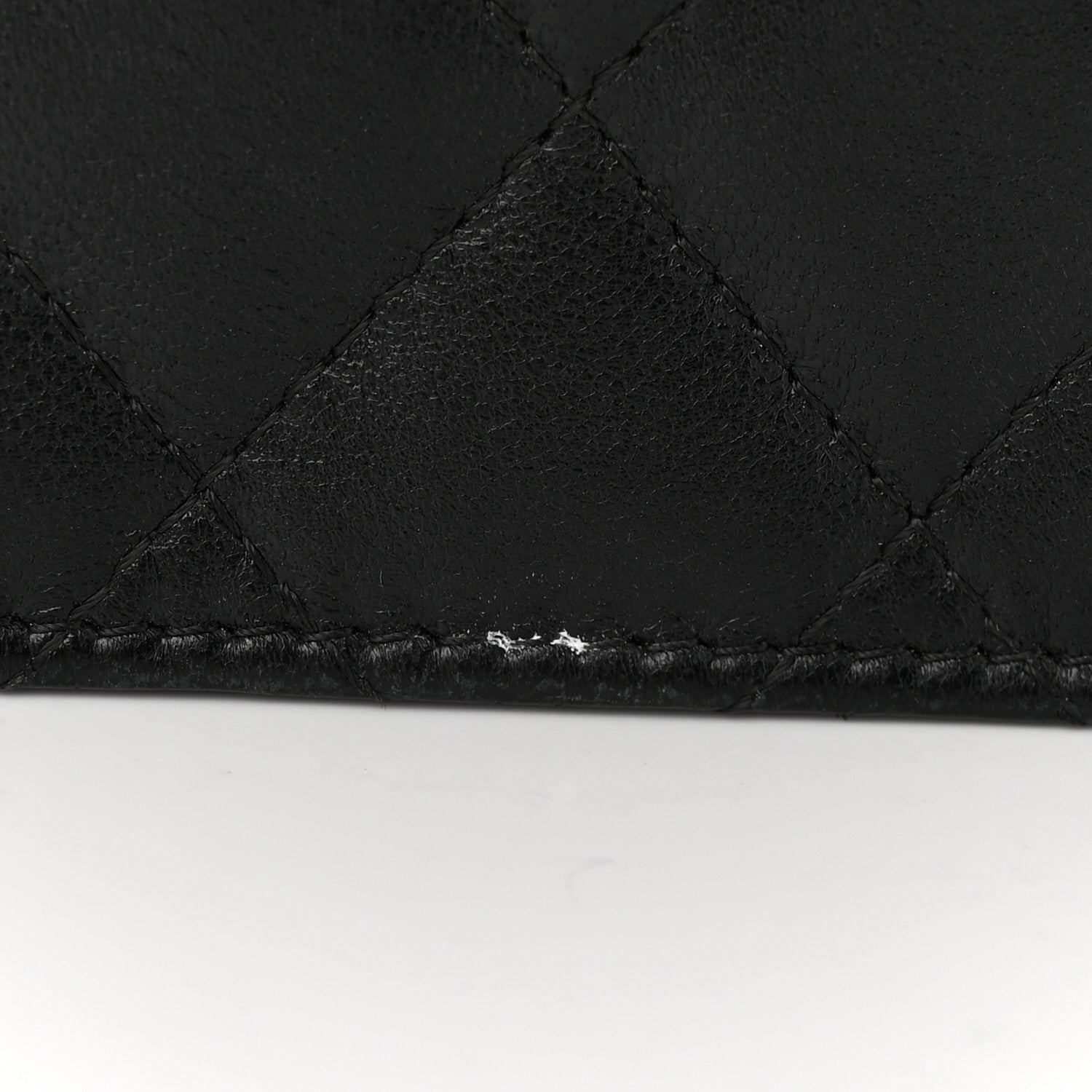 Chanel Lambskin Quilted Square Wallet On Chain WOC Black 15 of 16