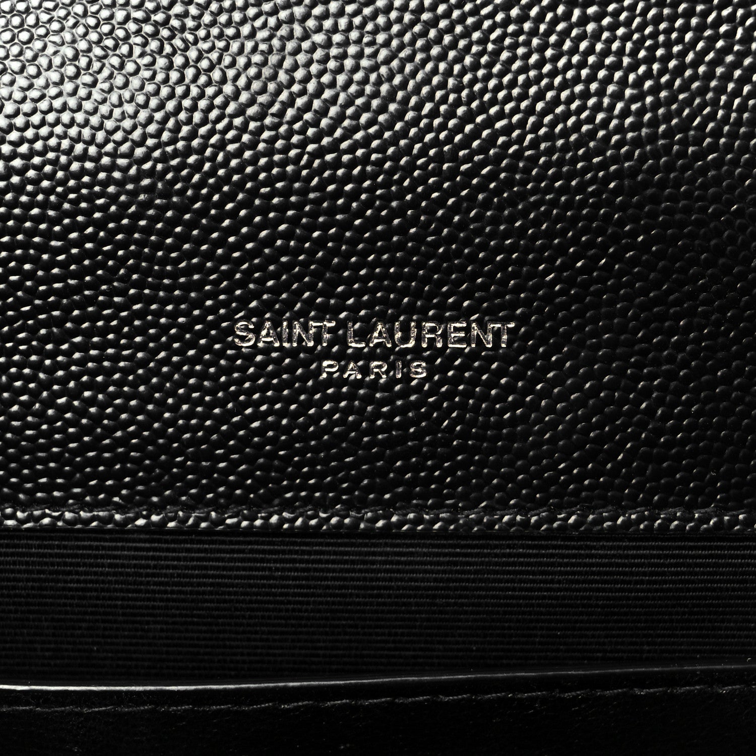 Saint Laurent Grain De Poudre Textured Mixed Matelasse Triquilt Medium Monogram Satchel Black 6 of 11
