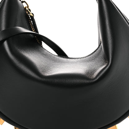 Fendi Vitello Grace Matte Mini Fendigraphy Hobo Bag Black 8 of 13