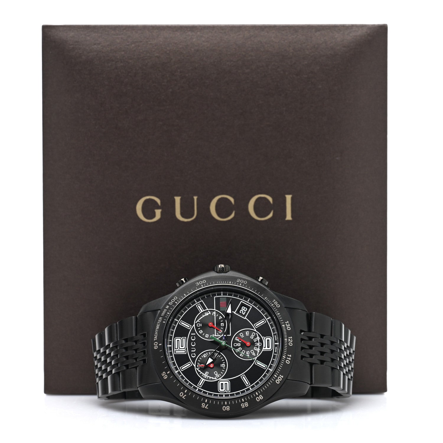 Gucci PVD Stainless Steel 44mm G-Timeless Chronograph Quartz Watch Black 5 of 5