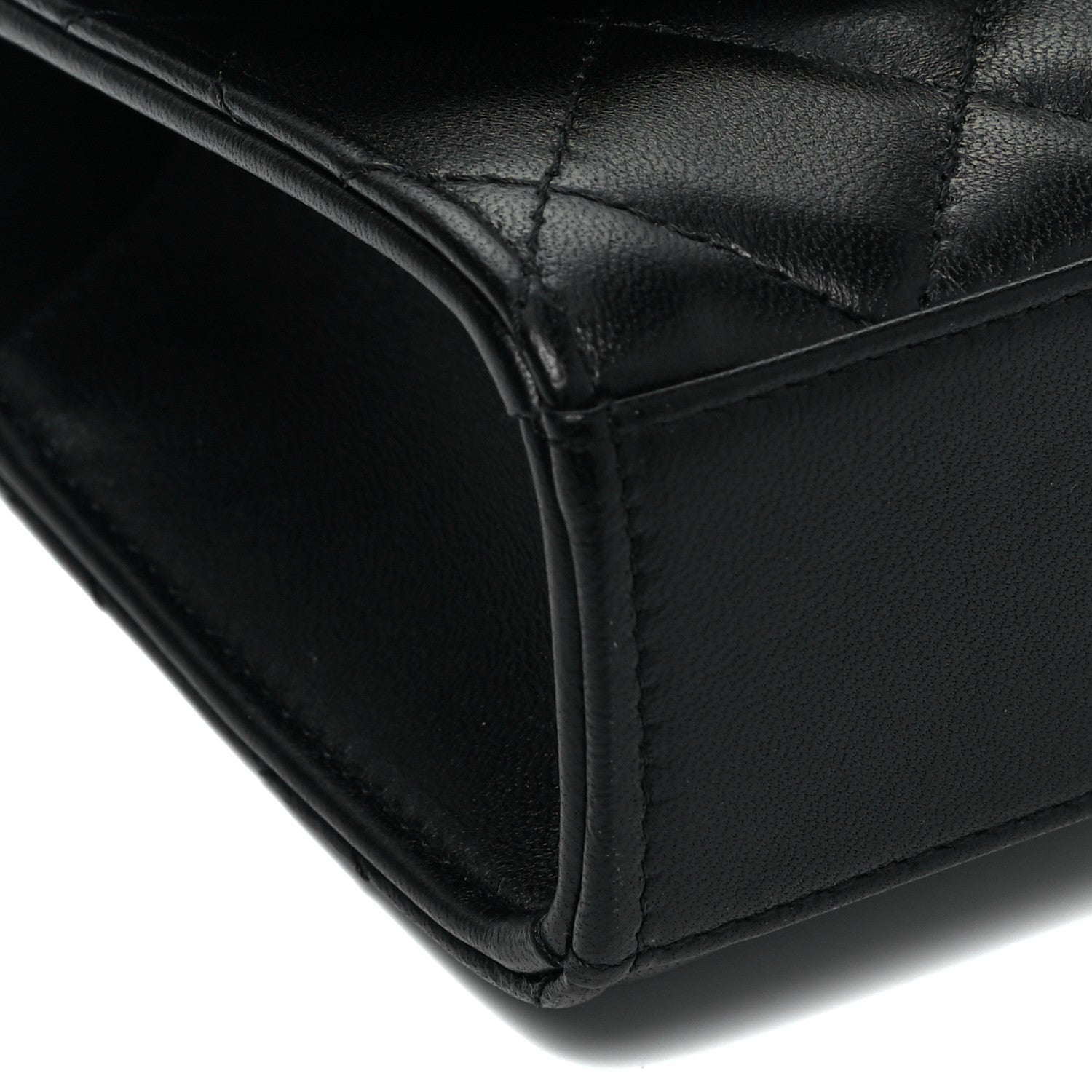Chanel Lambskin Quilted Mini Trendy CC Chain Wallet Black 8 of 9