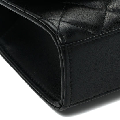 Chanel Lambskin Quilted Mini Trendy CC Chain Wallet Black 8 of 9
