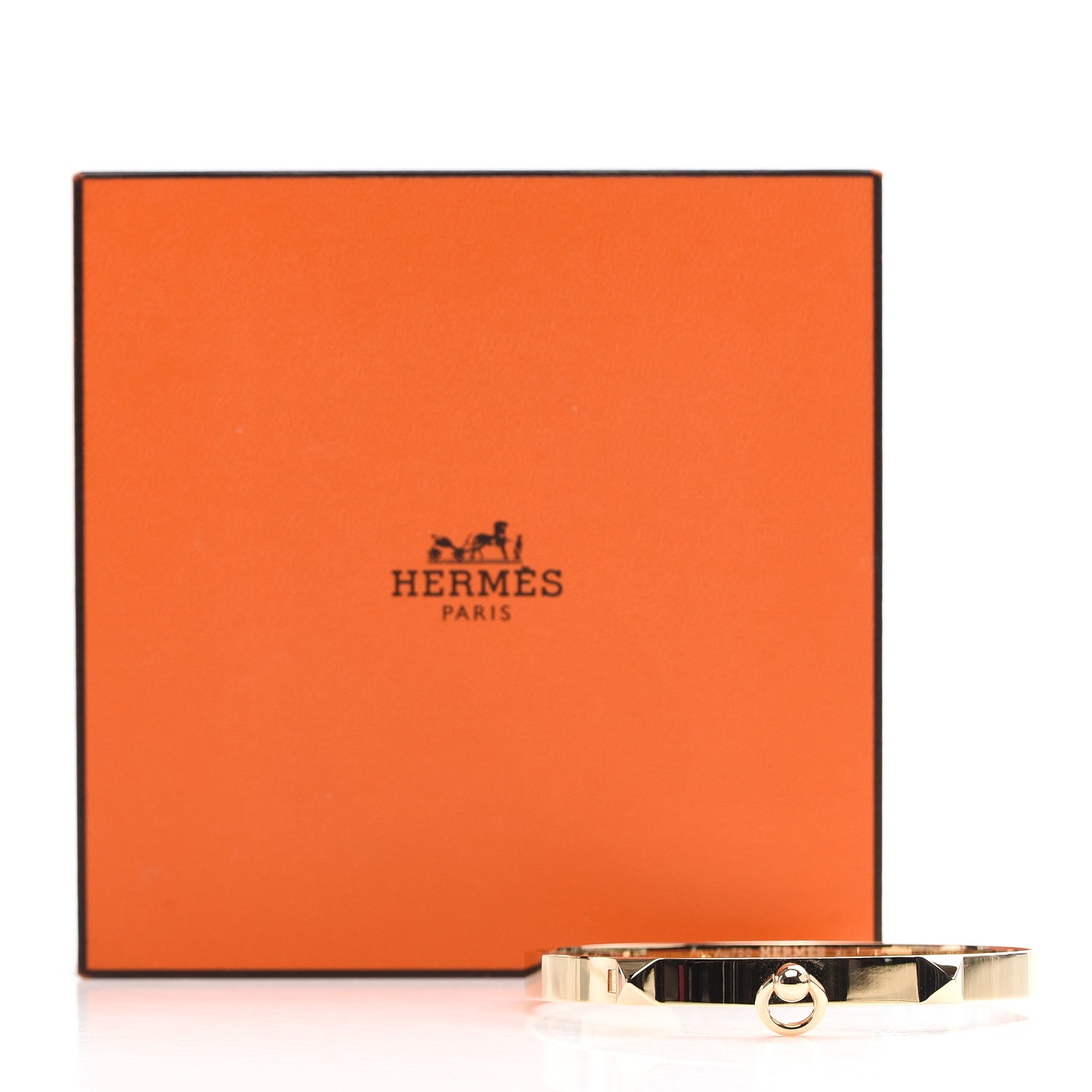 Hermes 18K Yellow Gold PM Collier De Chien Bracelet XL 6 of 6