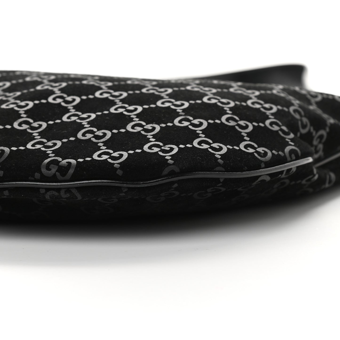 Suede Guccissima Hobo Black