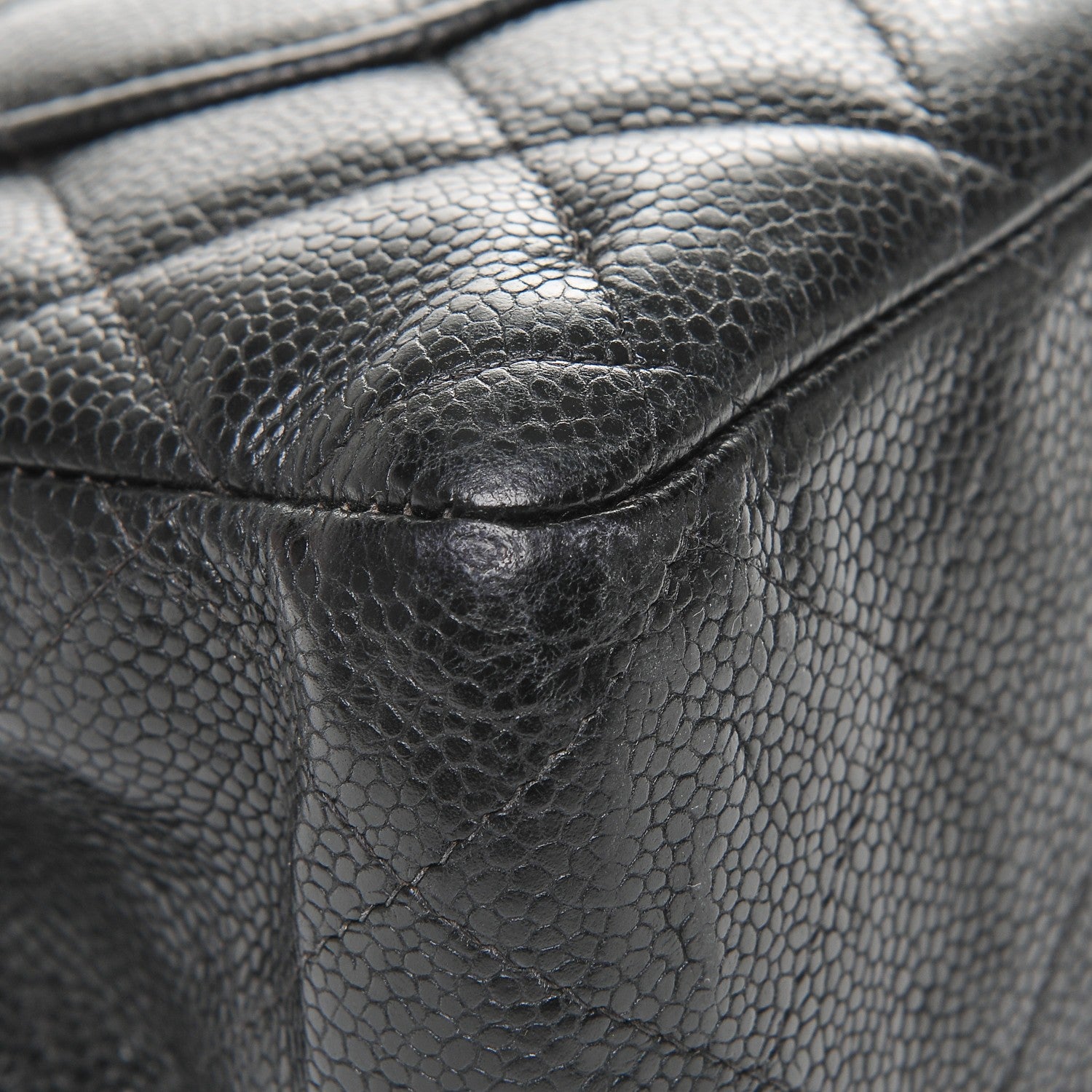 Chanel Caviar Quilted Jumbo Single Flap Black 10 of 11